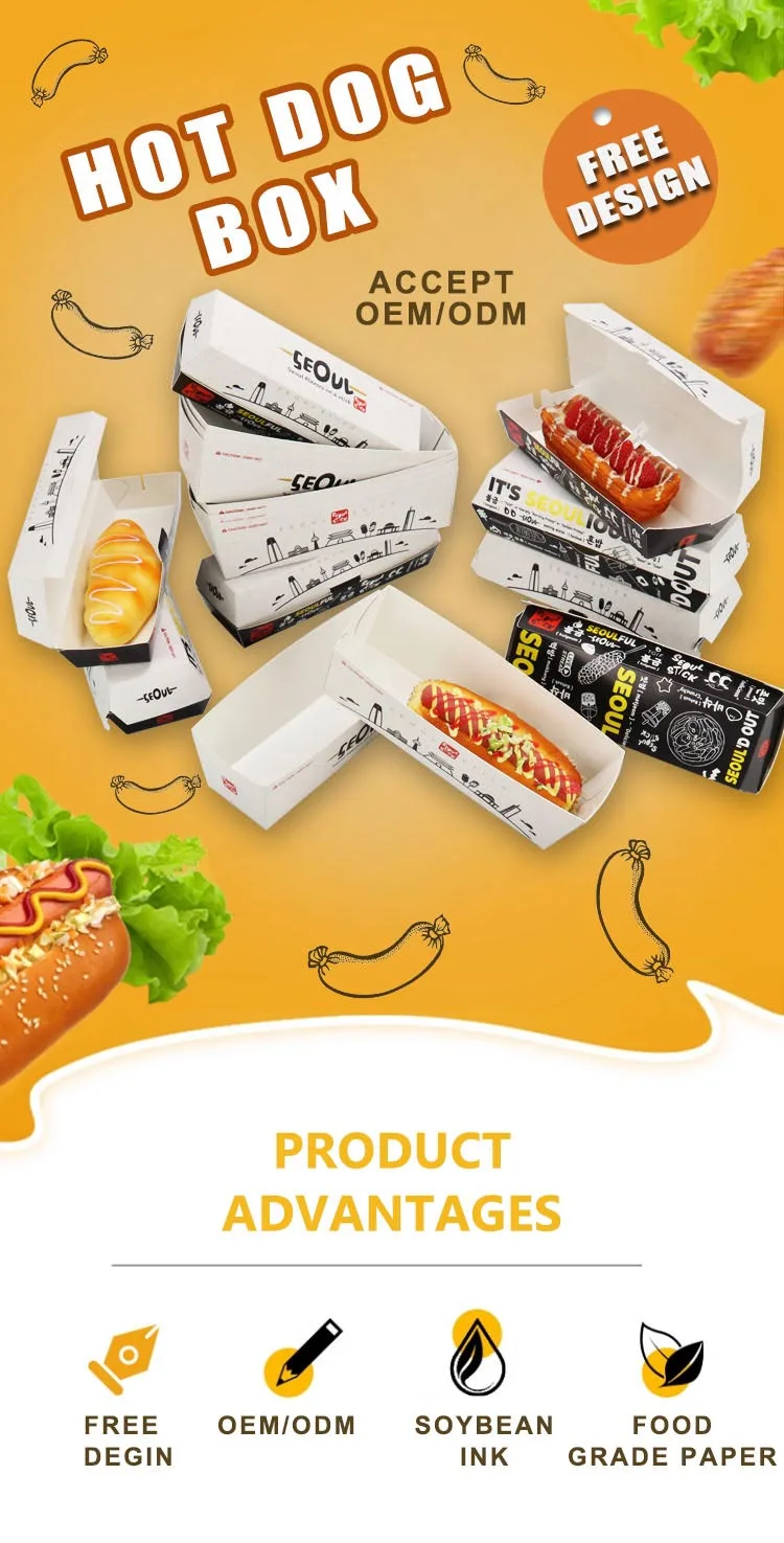 Stick Hot Dog Paper Box
