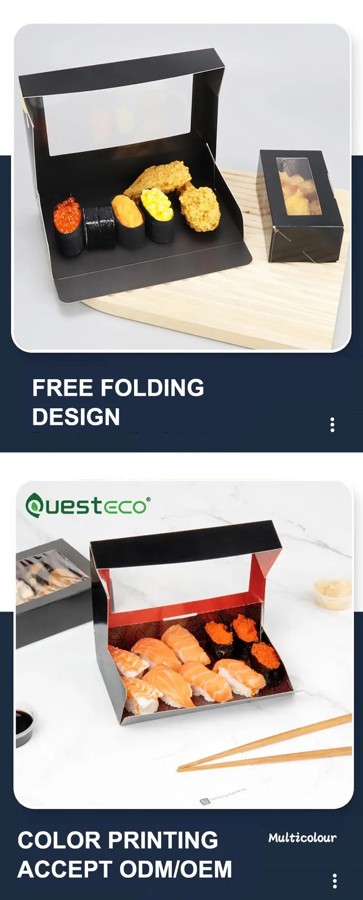 Sliding Drawer Sushi Box